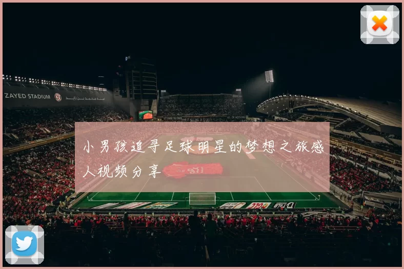 小男孩追寻足球明星的梦想之旅感人视频分享